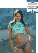 PATTI MCGUIRE - PLAYBOY BUNNY MODEL PMOY -  SIGNED 8x10 PHOTO A BECKETT COA BAS