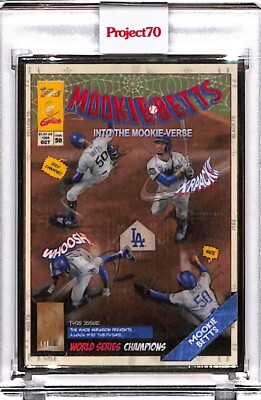 2021 TOPPS PROJECT 70 #220 MOOKIE BETTS BY SHOE SURGEON P70 AP SILVER FRAME 2/51