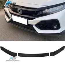 Fit 17-21 Honda Civic Hatchback & Si HFP Carbon Fiber Print PP Front Bumper Lip