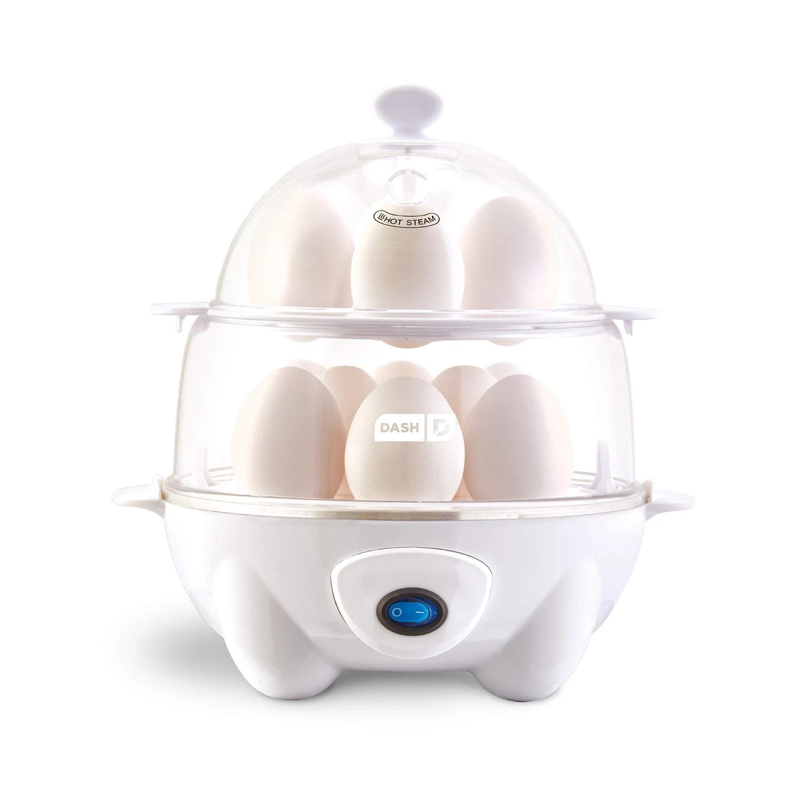 DASH Deluxe Rapid Egg Cooker for Hard Boiled, Poached, Scrambled Eggs, Omelet...
