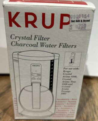 Krups Charcoal Filters, Set of 2 For use with Crystal, Time & Prestige