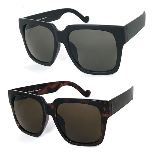 1 or 2 Pair Inspired Mens Womens High Fashion Oversized Large Square Sunglasses - Picture 11 of 16