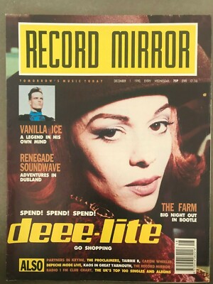 RECORD MIRROR 1 December 1990 Deee-lite Vanilla Ice The Farm Renegade Soundwave