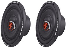 2 Rockville W10T4-S2 10" Shallow Mount 2400 Watt 2-Ohm Car Audio Subwoofers