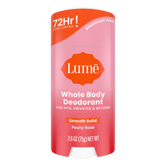 Buy LUME Peony Rose Smooth Solid Deodorant 2.6 oz Pits Privates Feet