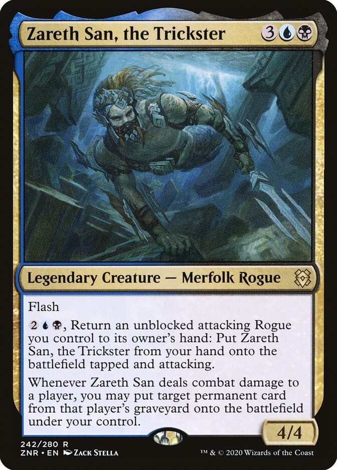 Zareth San, the Trickster 242/280 Non Foil Rare Zendikar Rising MTG Near Mint