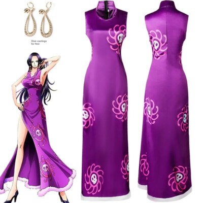One Piece Cosplay Boa Hancock Dress Wig Costume Role Play Size Of