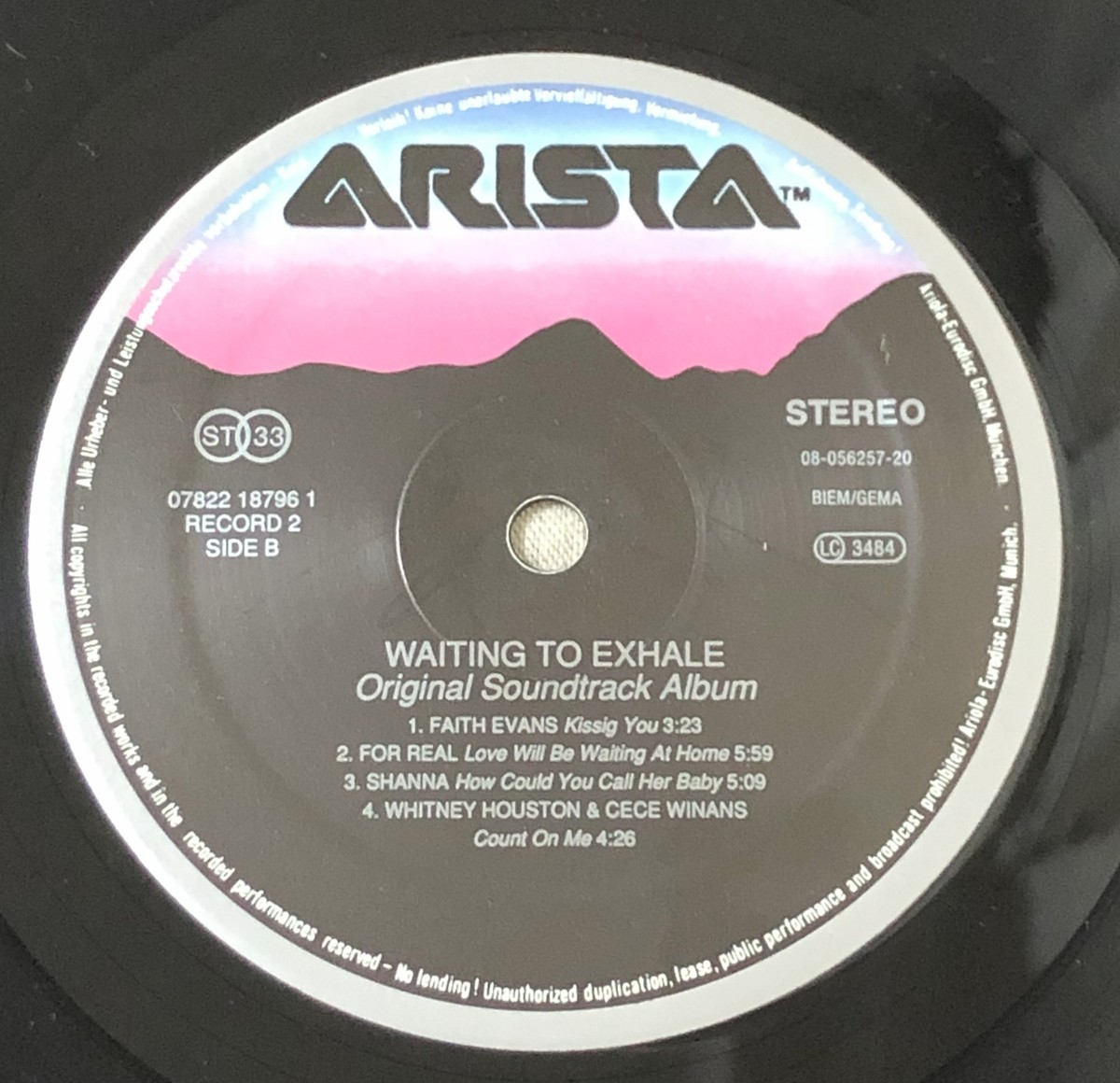 Waiting To Exhale OST Soundtrack 2LP 1995 EU Original Whitney