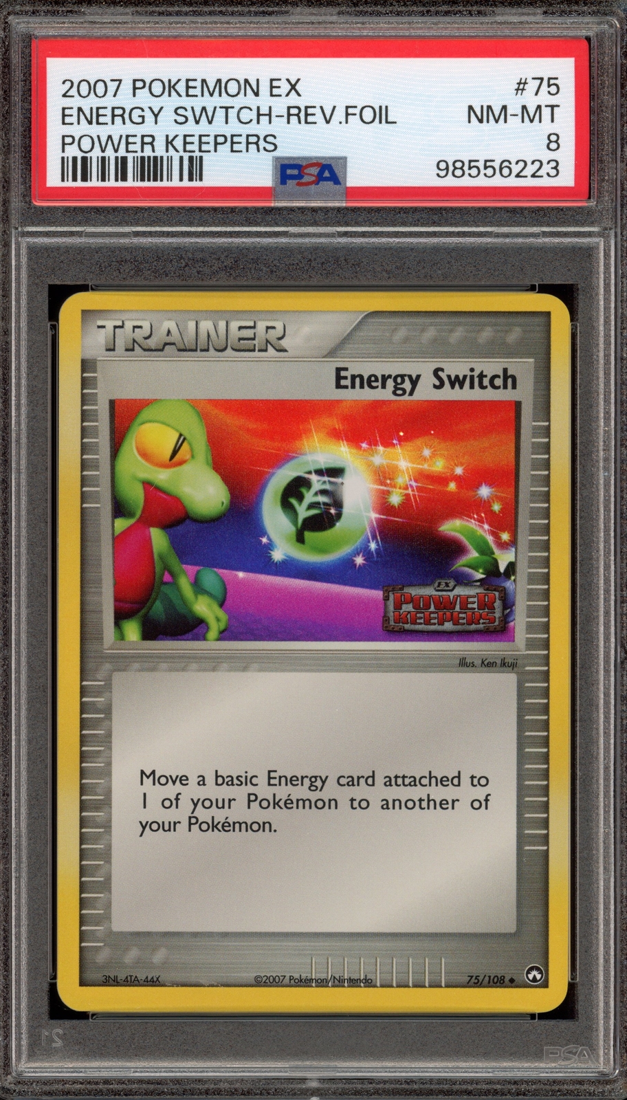 Pokemon Energy Switch EX Power Keepers Reverse Holo #75 PSA 8