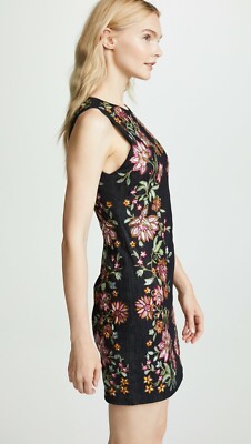 ALICE + OLIVIA Indigo Navy Blue Denim Floral Embroidered NAT Shift Mini- Dress 8 | eBay ALICE + OLIVIA Indigo Navy Blue Denim Floral Embroidered NAT Shift Mini- Dress 8 | eBay