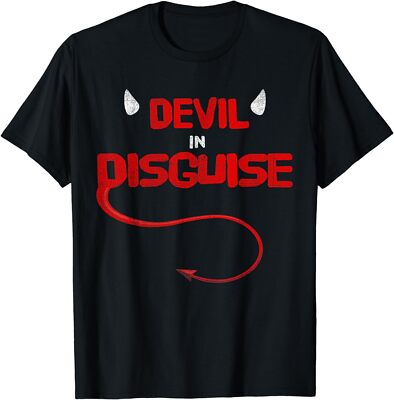 New Limited Devil Evil Horns and Pointy Tail, Halloween T-Shirt