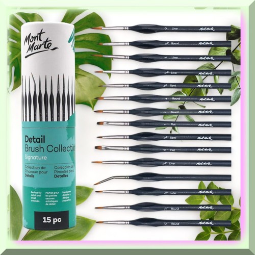 Artistic Touch Brush Set: 15-Piece Taklon Bristle Collectio - Picture 2 of 7