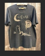 The Cure Cat Band Shirt, 90s The Cure Music Charcoal Unisex Tshirt Reprint S-5XL