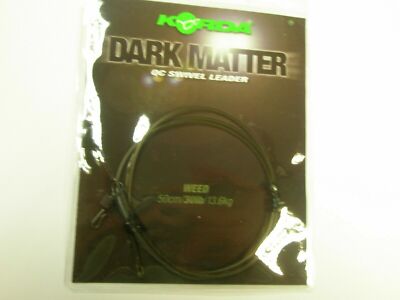 Korda Dark Matter 50cm Quick Change QC Swivel Leader ALL COLOURS Carp fishing
