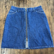 Vintage Lee Full Zipper Women Denim Skirt Made in USA- SO8 