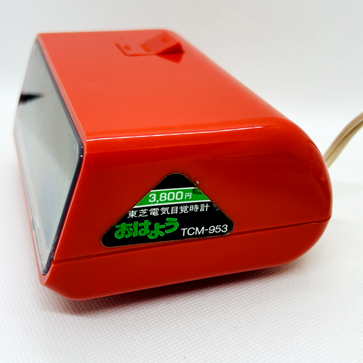 VINTAGE TOSHIBA TCM-953 Red Flip Clock Age Showa retro Working