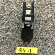 Federal Pacific FPE Stab-Lok Bolt On Breaker 1 Pole 20 Amp Type NB120 Thick