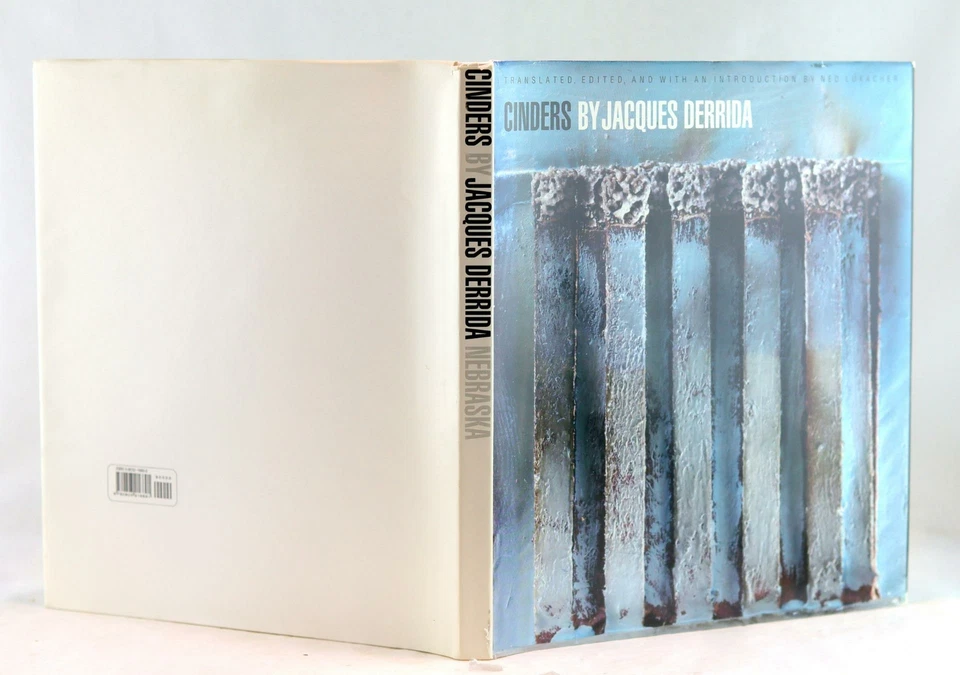 Jacques Derrida 1st Ed Cinders Post-Modern Self-Analysis Hardcover w/Dustjacket Foto 4 de 4