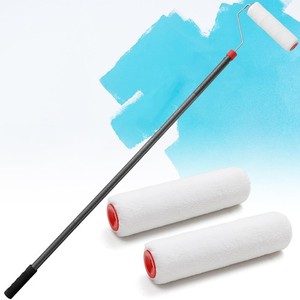 Paint Roller Brush Kit, Paint Roller with 6FT Extension Pole Large Paint Roll...