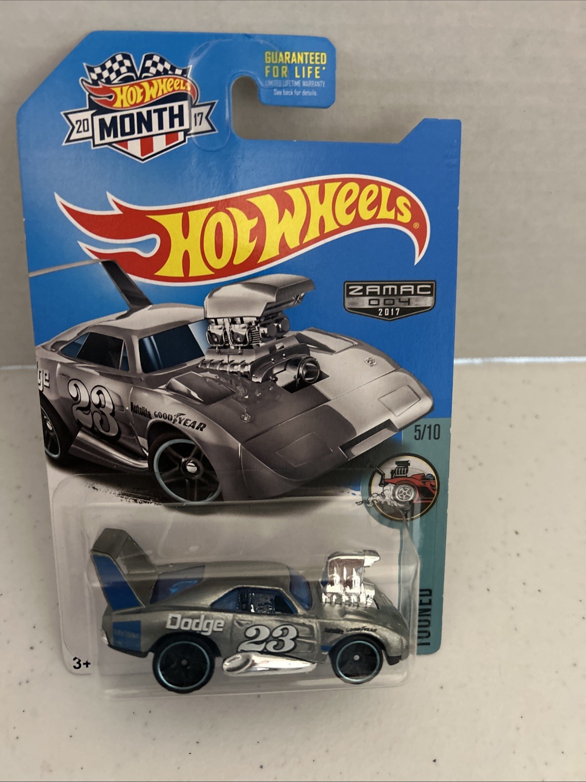 Hot Wheels 2017 Zamac #4 Tooned #5/10 Dodge Charger Daytona
