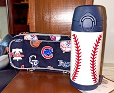 Pottery barn school Sport Water Bottle Baseball bag MLB travel team gift boy kid