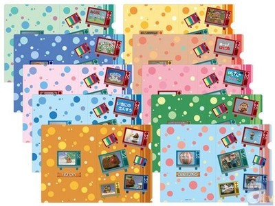 NHK Nostalgic Characters Lottery F Prize Clear File 2 Piece Set All 5 Types Set