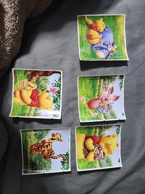 Smile Makers Sticker Winnie The Pooh  2.5'' X 2.5'' Sticker Set Of 5 