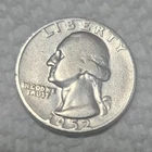 1952 Washington Quarter Silver 25C Business Strike US Coin
