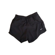 NIKE DRI-FIT Size L Girls Black Stretch Waist Lightweight Running Shorts