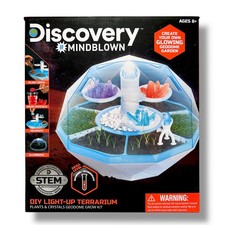 Discovery DIY Light-Up Terrarium Glowing Crystals Geodome Grow Kit