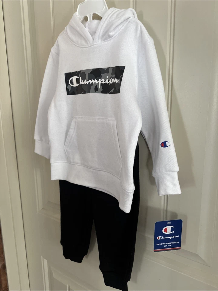 Новый с Ярлыками Champion 2 изделия свитер / бегун комплект размер 2T толстовка поты черный/белый - Изображение 3 из 4