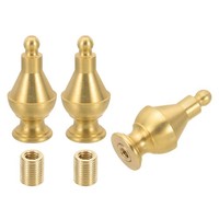 "\"FüR Lampenschirme 24,5X52Mm Messing-Kappen, 3Er Set DekoknäUfe\""