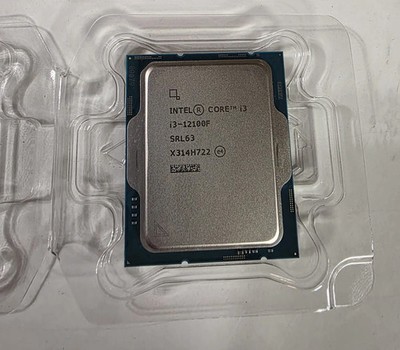 Intel Core i3-12100F 3.3GHz 4-Core LGA1700 CPU Processor CPU Only No Box No Fan