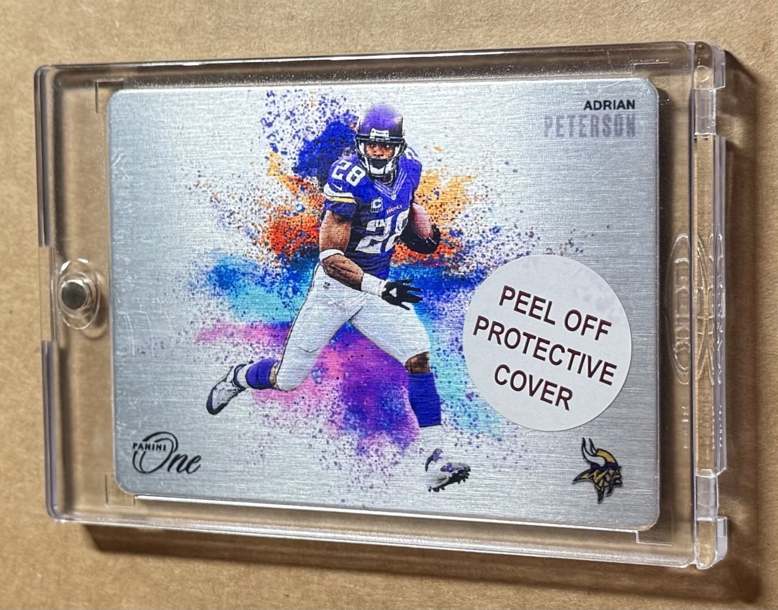 Adrian Peterson 2024 Panini One COLOR BLAST Minnesota Vikings #CB-APN Case Hit