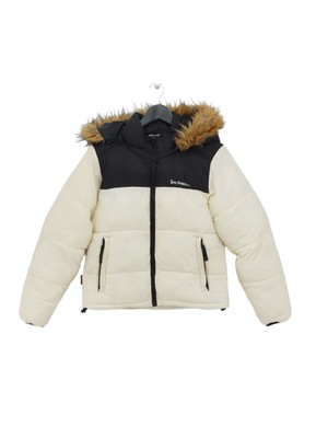 Iets Frans Women's Coat S White Nylon with Polyester Puffer Jacket