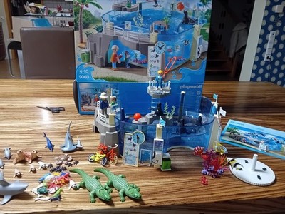 Playmobil Aquarium 9060 mit zusätzl Tieren 9065, 9069, 9068, 9071, 6651, 7363
