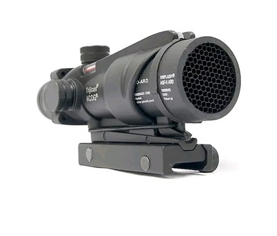   Acog Clone 4x32 Scope Reticle Sight Chevron Red With Killflash