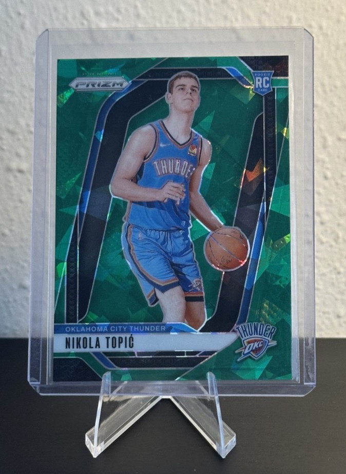 2024-25 Panini Prizm - Nikola Topic #230 Green Ice Prizm (RC)