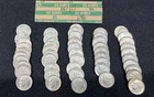 1964 Roosevelt Circulated Dimes Full Roll (50coins) $5 Face Value .900 US Silver