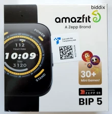 Amazfit Bip 5 Smartwatch and Fitness Tracker - Black