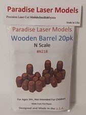 Wooden Barrel 20pk Kit - N Scale