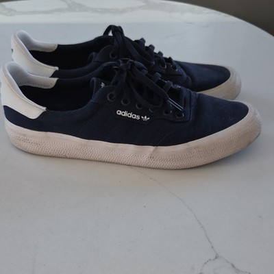 Adidas Navy White Canvas Low Top Men's 3M Vulc Casual Sneakers
