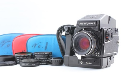 N MINT w/Grip] Mamiya M645 1000S Camera + Sekor C 80mm f2.8