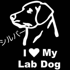 Cool Labrador Retriever Car Sticker Cutting Seal 2 Color Set