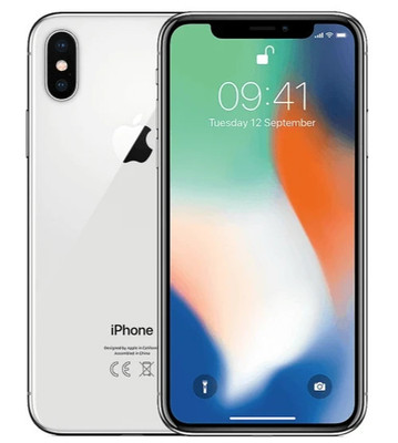 Apple iPhone X - SEHR GUT - Silber - 64GB   12 Monate Gewährleistung