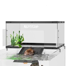Turtle Basking Platform Dock - Stainless Steel Turtle Ramp, Non-Slip Surfac...