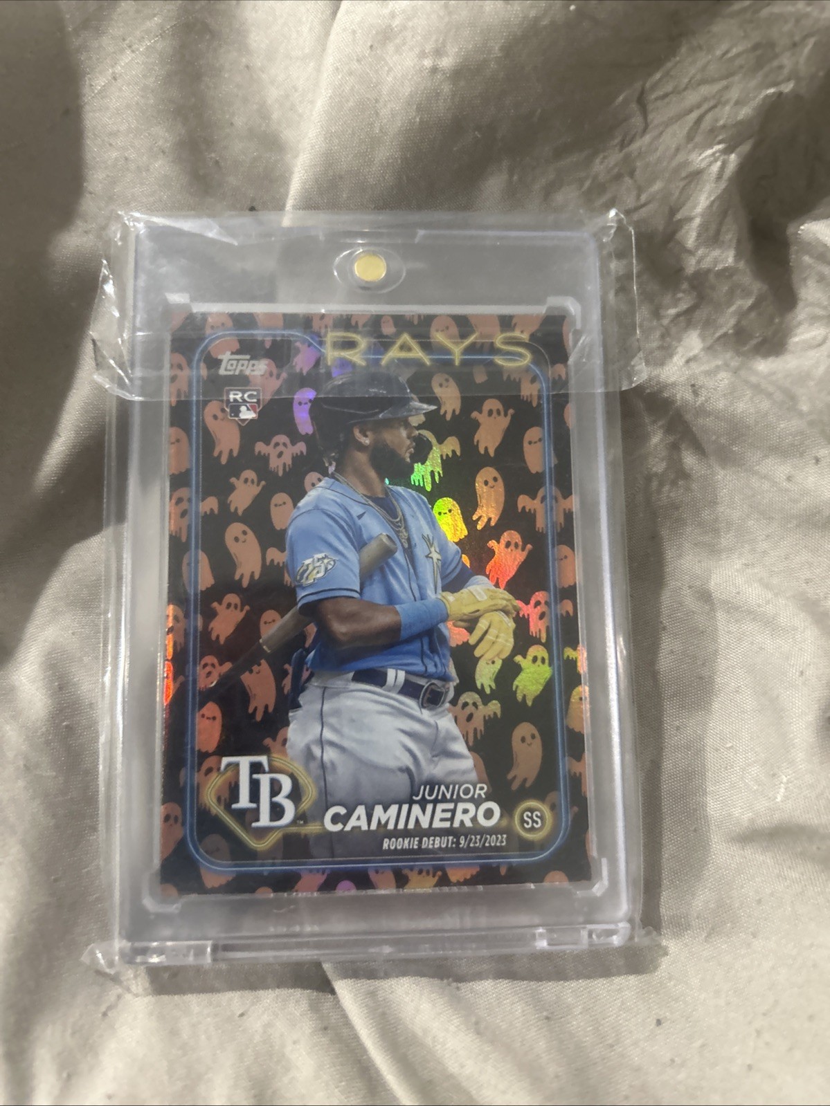 2024 Topps Update JUNIOR CAMINERO Ghost Foil #US223 Rookie Debut RC Rays SP
