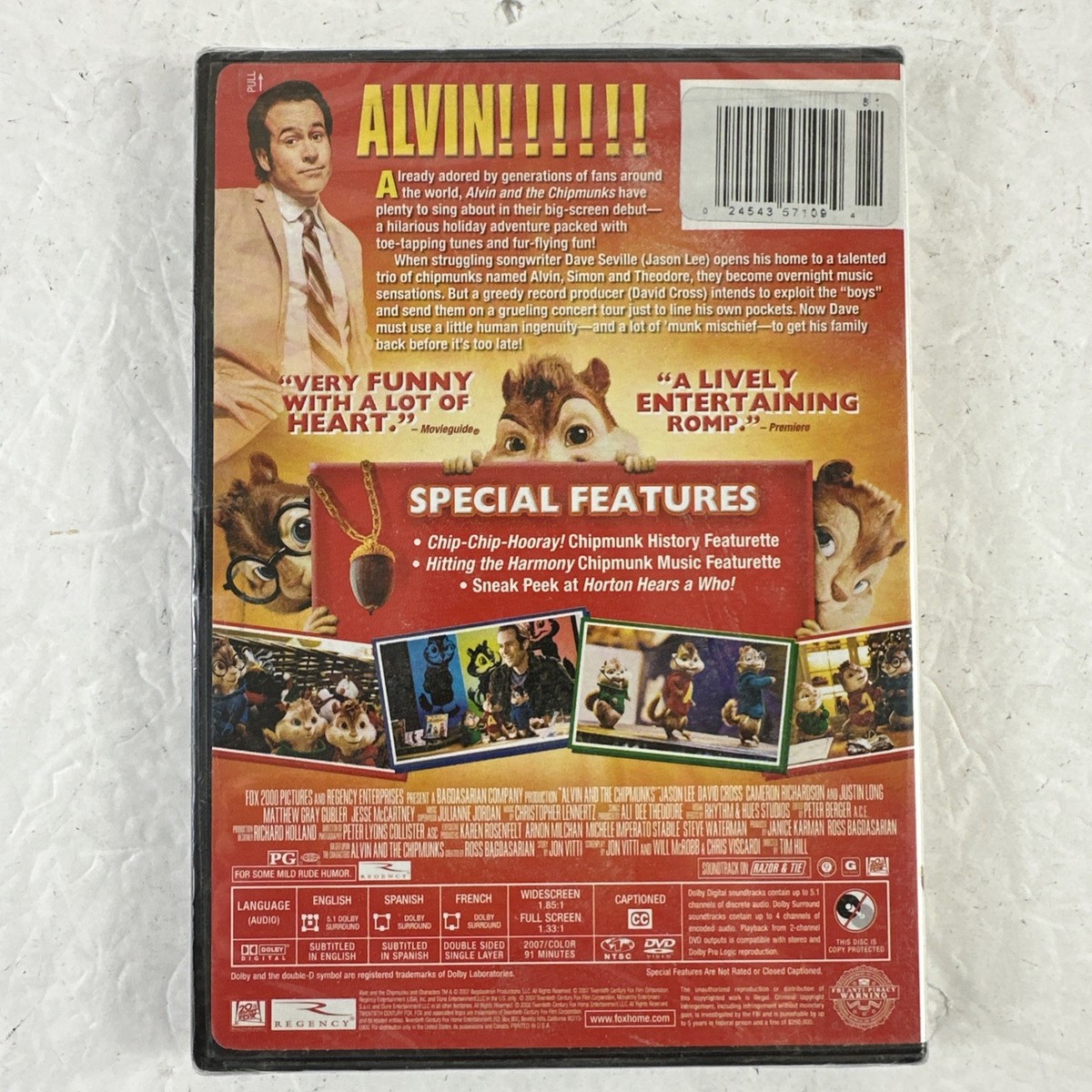 Alvin and the Chipmunks (DVD, 2008) | eBay