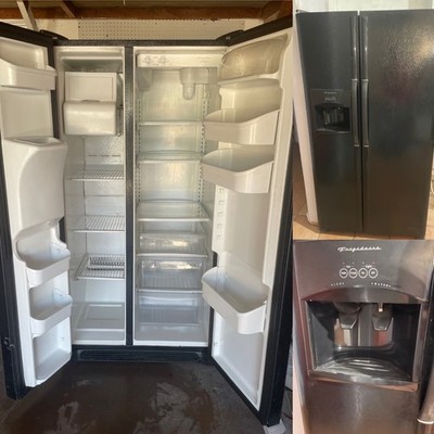 Frigidaire 25.5cu ft Side by Side Refrigerator Ice Maker FRS26KF6EB BLACK FRIDGE