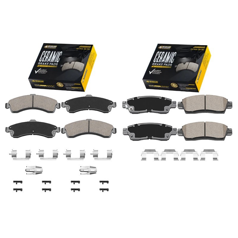Front Rear Ceramic Brake Pads for Buick Rainier Trailblazer Envoy Ascender SSR .